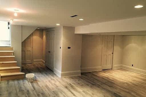 Basement renovation in Milton - view 1