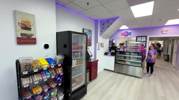 Opening day — service counter